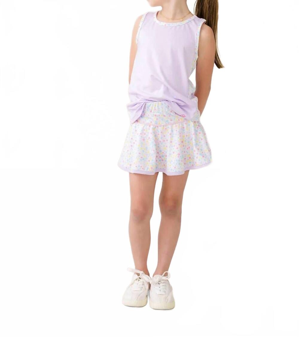 NEW LULLABY SET girls drew tank in petal purple
